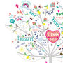 Personalised Baby Girl Happiness Tree Canvas, thumbnail 3 of 6