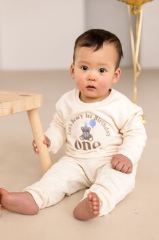 'My Beary First Birthday' Personalised Embroidered First Birthday Sweatshirt In Six Colours, 7 of 8