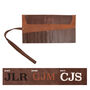 Personalised Leather Tool Roll In Brown, thumbnail 4 of 10