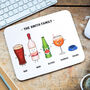 Personalised Family Drinks Mouse Mat, thumbnail 1 of 12