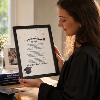 Personalised Graduation Gift Print Of Special Poem, 6 of 12