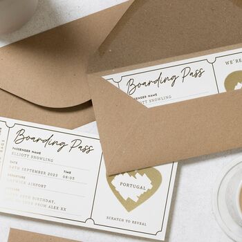 Scratch Reveal Boarding Pass Gift Voucher, 8 of 9