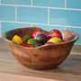 Natural Wooden Fruit Bowl, thumbnail 2 of 4