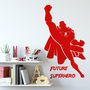 Super Hero Boys Room Wall Sticker Gift For Home, thumbnail 3 of 7