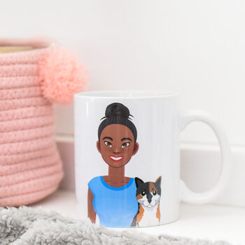 Personalised Cat Mum Illustrated Gift Mug, 10 of 12