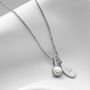 30th Wedding Anniversary Pearl Necklace In Silver, thumbnail 1 of 8