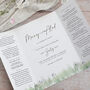 Whimsical Spring Gatedfold Wedding Invitation, thumbnail 2 of 7