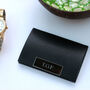 Personalised Black Leatherette Business Card Holder, thumbnail 3 of 5