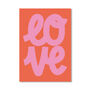 Love Typographic Print, thumbnail 2 of 2