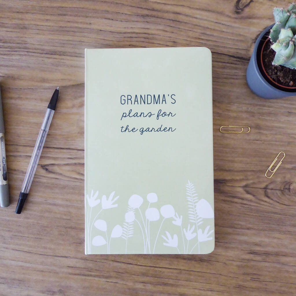 Personalised Gardening Plans Notebook By Proper Goose