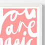 Personalised Name Print With Handwritten You Are Magic, thumbnail 2 of 10