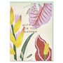 'With Love On Your Birthday' Tropical Flower Card, thumbnail 1 of 2