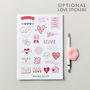Personalised Geometric Heart Foiled Notebook, thumbnail 5 of 11
