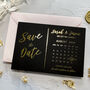 Save The Date Black And Gold Wedding Invites, thumbnail 1 of 6