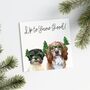 Two Or More Pet Personalised 'Funny Glasses' Christmas Card, thumbnail 1 of 8
