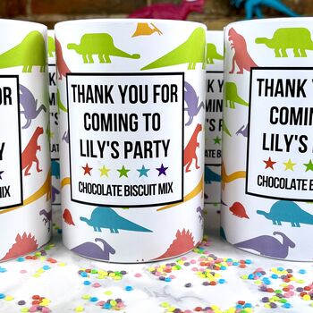 Dinosaur Party Favour Chocolate Biscuit Mix, 4 of 6