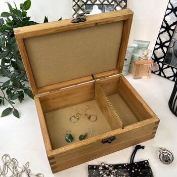 Personalised Wooden Stag Cufflink And Watch Box, 4 of 9