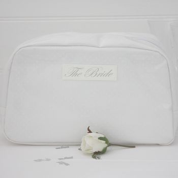 Bride's Washbag And Make Up Bag Gift Set, 2 of 4