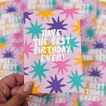 Colourful 'Have The Best Birthday Ever!' Card, 2 of 6