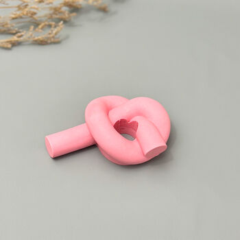 Knot Dinner Candle Holder And Pink Candlestick Holder, 4 of 11