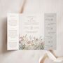 Dusty Pink Wildflower Gatefold Wedding Invitations, thumbnail 1 of 5