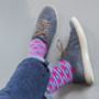 Spot/Stripe Fine Sock, thumbnail 3 of 4