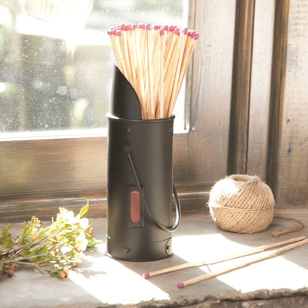 traditional fireplace match holder collection by dibor