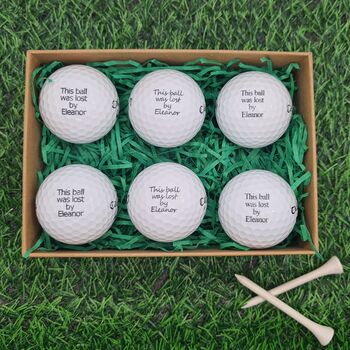 Six Personalised Golf Balls. Four Brands To Choose From. Any Logo, Photo Or Text. Free Gift Box, 3 of 12