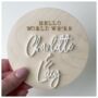 'We're Here' Twin Announcement Baby Plaque, thumbnail 1 of 3