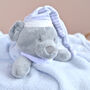 Personalised Teddy Bear Comforter For Baby, thumbnail 2 of 7