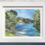 Port Navas, Cornwall Collage Art Print, thumbnail 1 of 5