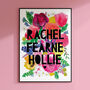 Watercolour Florals Personalised Family Print, thumbnail 4 of 7