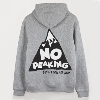 No Peaking Women's Slogan Hoodie, 6 of 6