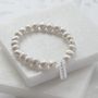 Grey Pearl And Sterling Silver 'Sisters' Bracelet, thumbnail 2 of 2
