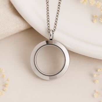 Stainless Steel Crushed Opal Living Locket, 4 of 9
