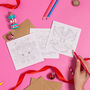 Set Of Three Colour In Christmas Cards, thumbnail 3 of 7
