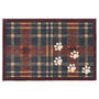Howler And Scratch Plaid Paws Mat 50cm X 75cm, thumbnail 1 of 3
