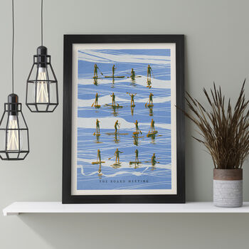 The Board Meeting Paddleboarding Poster Print, 4 of 4