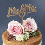 Mrs And Mrs Heart Wedding Cake Topper, thumbnail 5 of 5