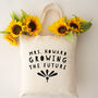 Personalised 'Growing The Future' Teacher Bag, thumbnail 2 of 2