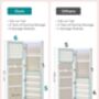 Wall Mounted Lockable Jewellery Armoire With Mirror, thumbnail 7 of 9