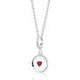 Jammie Dodger Charm Necklace, Sterling Silver Or Gold Plated, thumbnail 2 of 10