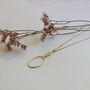Double Oval Drop Necklace In 22ct Gold Plate, thumbnail 2 of 6