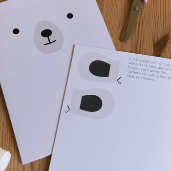 Polar Bear Recyclable Animal Christmas Card, 5 of 9