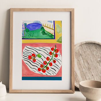 Tomatoes Still Life Art Print Watercolour Poster, 3 of 5