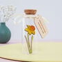 July Birth Flower Message Bottle Birthday Gift, thumbnail 6 of 12