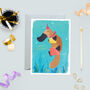 Platypus Presents Gold Foil Greeting Card, thumbnail 1 of 3