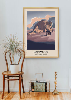 Dartmoor National Park Travel Poster Art Print, 5 of 8