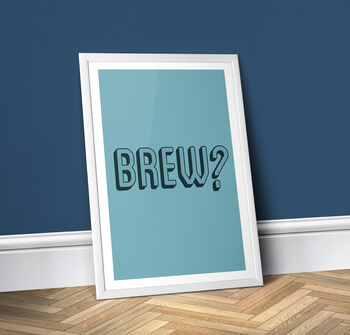 Brew, Colourful Kitchen Print, 5 of 6
