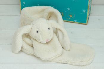 Cream Bunny Scarf And Matching Bag, Gift Hamper, 5 of 6